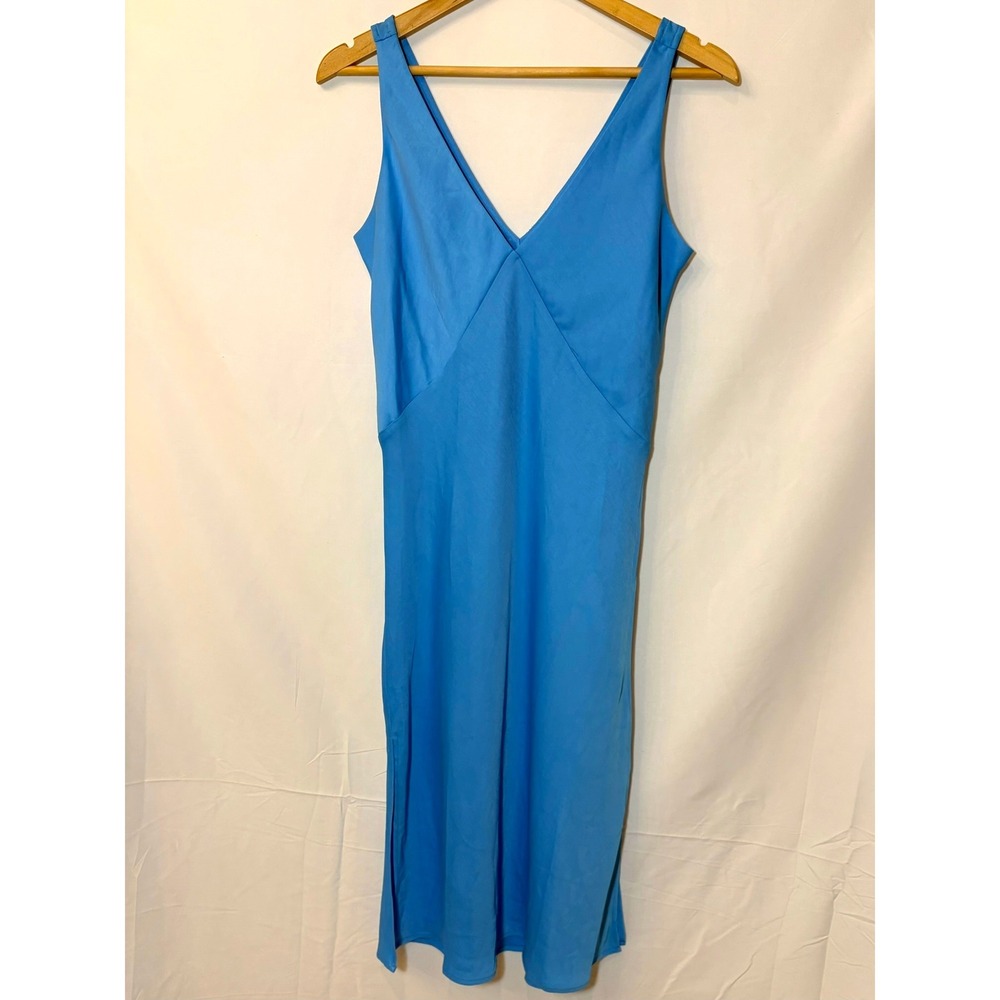 Y2K Babydoll‎ Women’s Slip Midi Dress Size Small Blue Wedding Vacation Resort